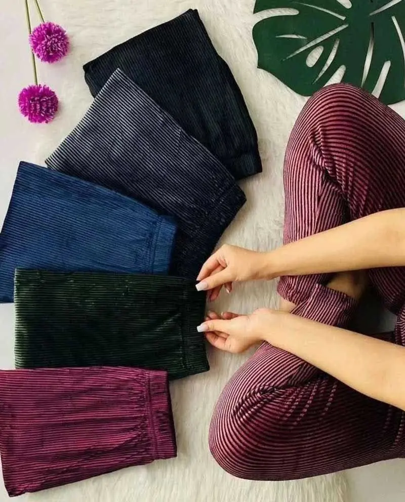 🧵🪡شلوار مخمل کبریتی خارجی
