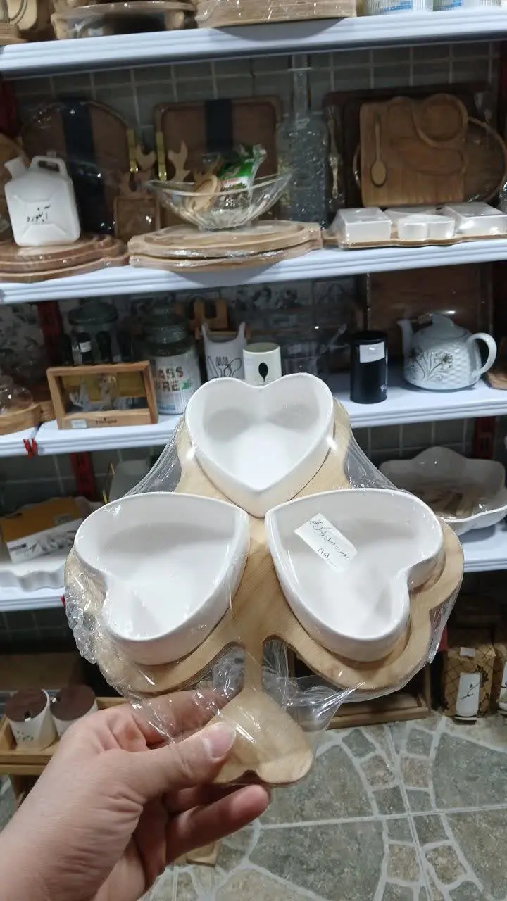 اردو خوری دوبل سرامیکی ۳ قلب
