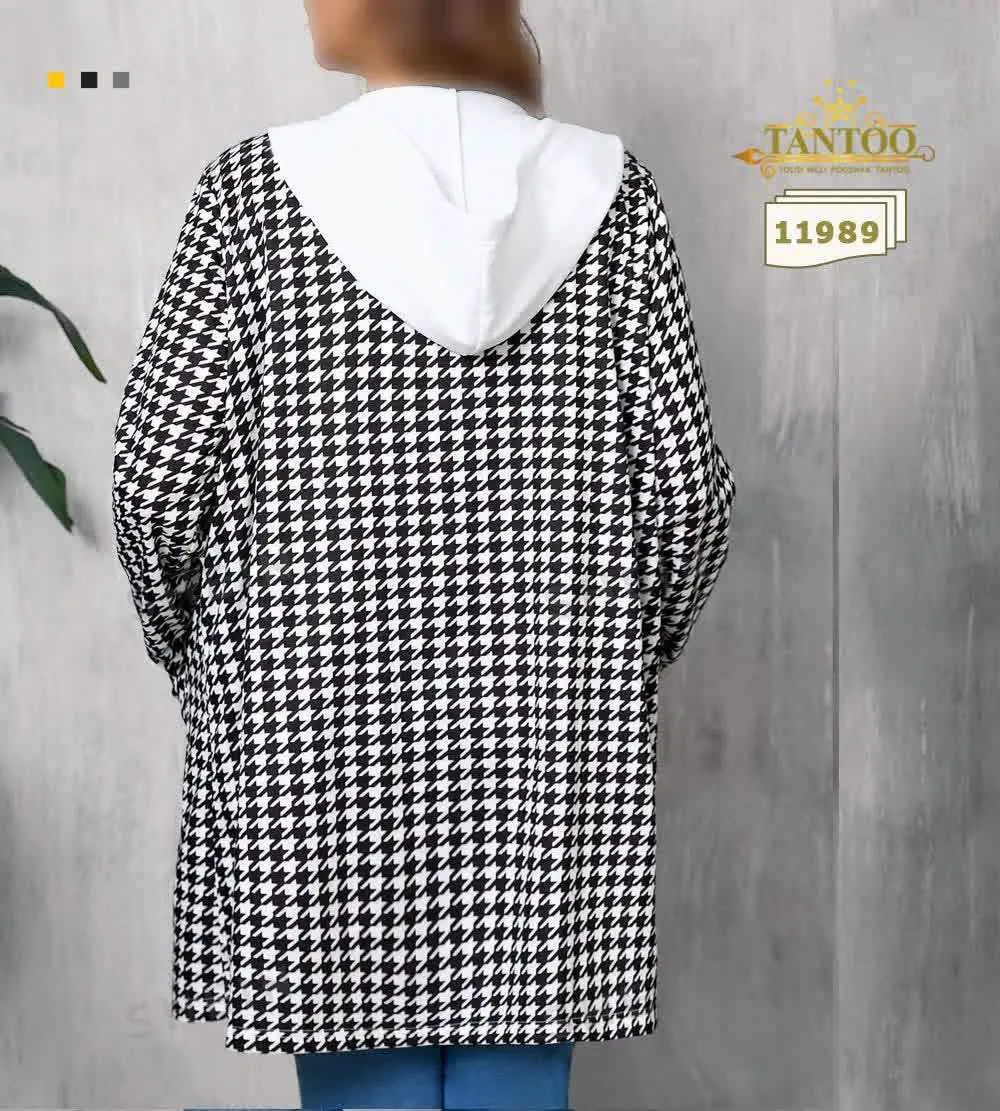 سویشرت جلو باز کلاهدارسایزبزرگ