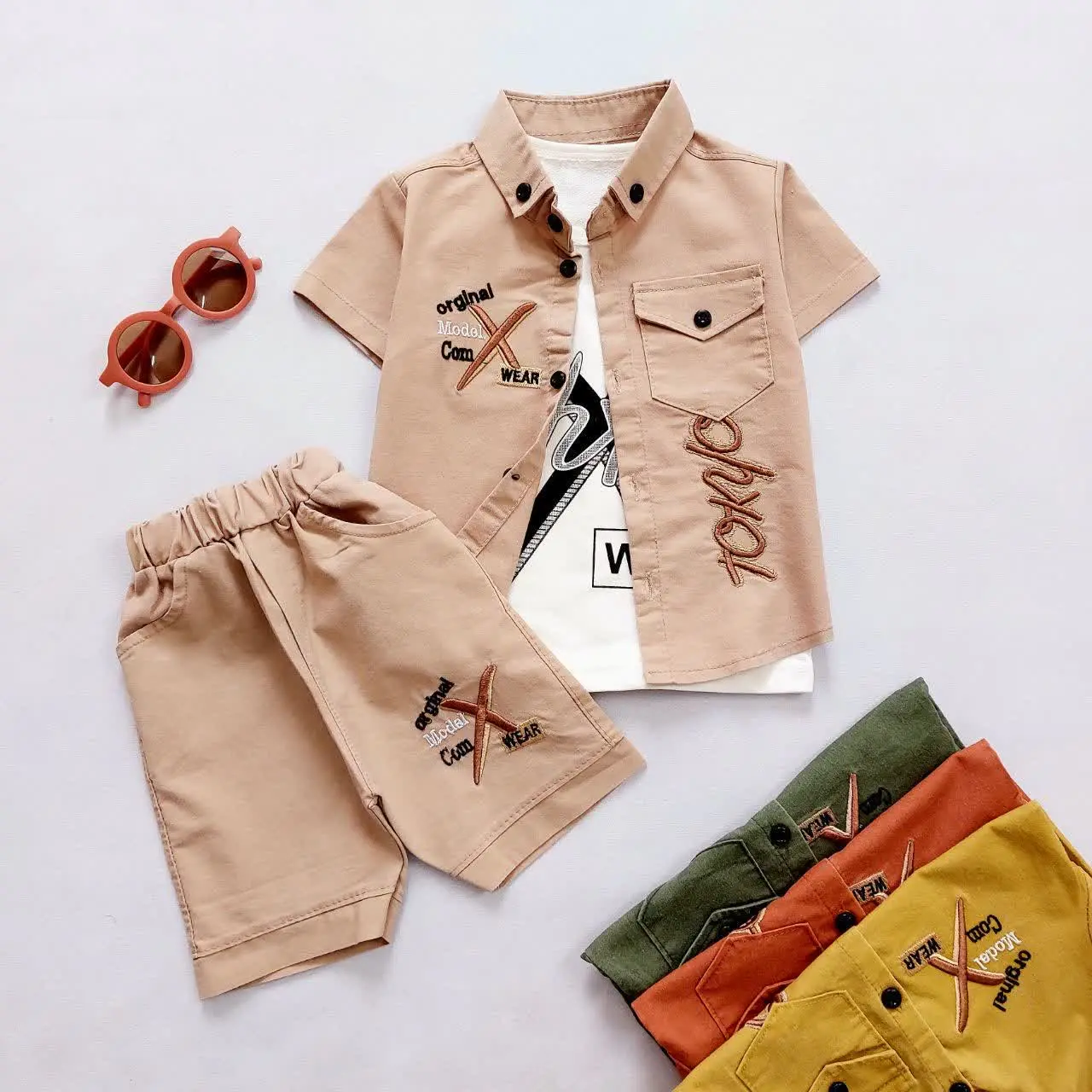 سه تیکه‌ی کتان شلوارکی X
