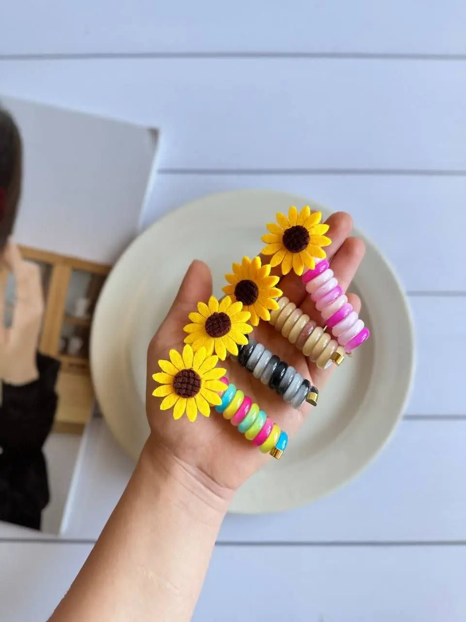 کش سیم تلفنی آفتابگردون 🌻🌻🌻