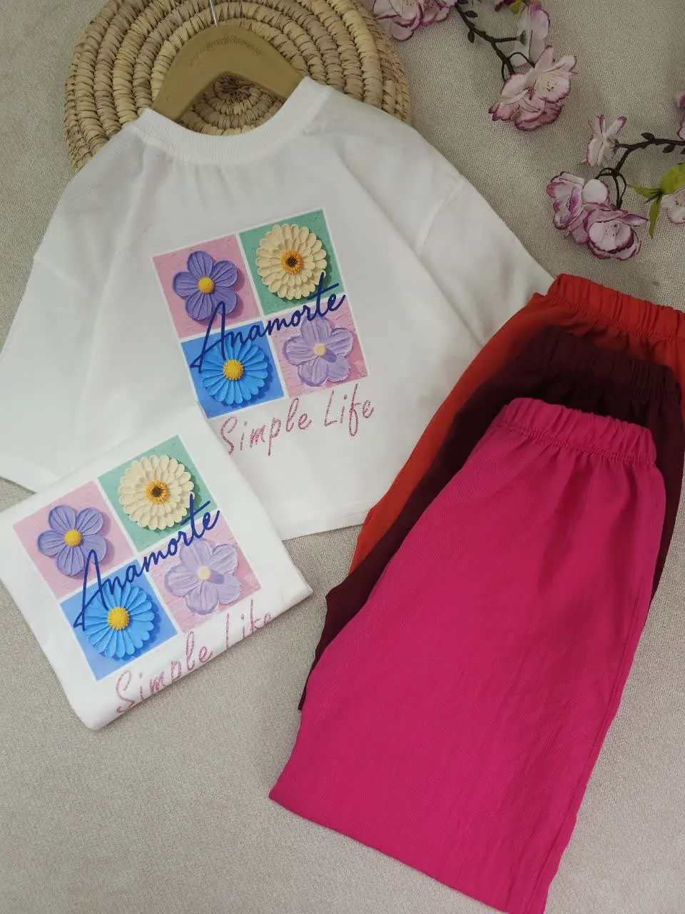 کراپ و شلوار دخترانه لیدا
