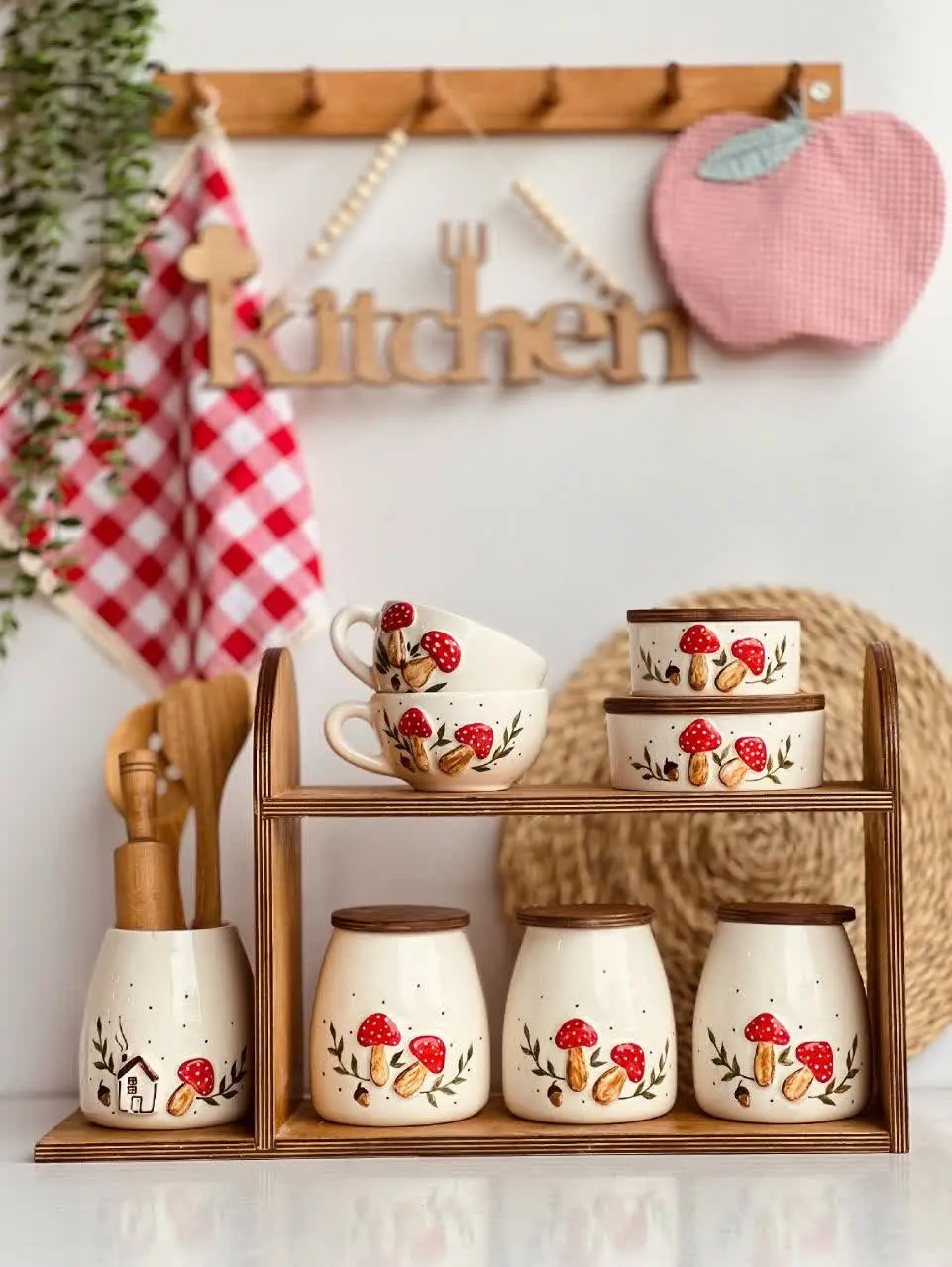 💥ست پاسماوری طرح قارچ مدل ۳💥