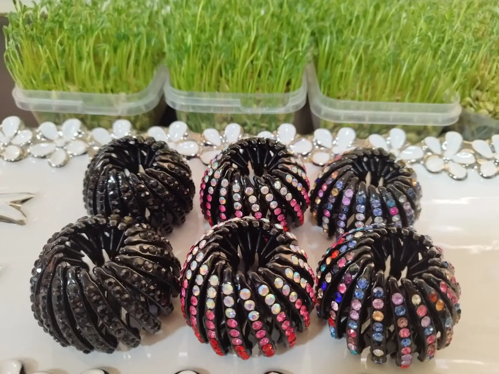 💎کلیپس چنگکی نگین دار سایز...