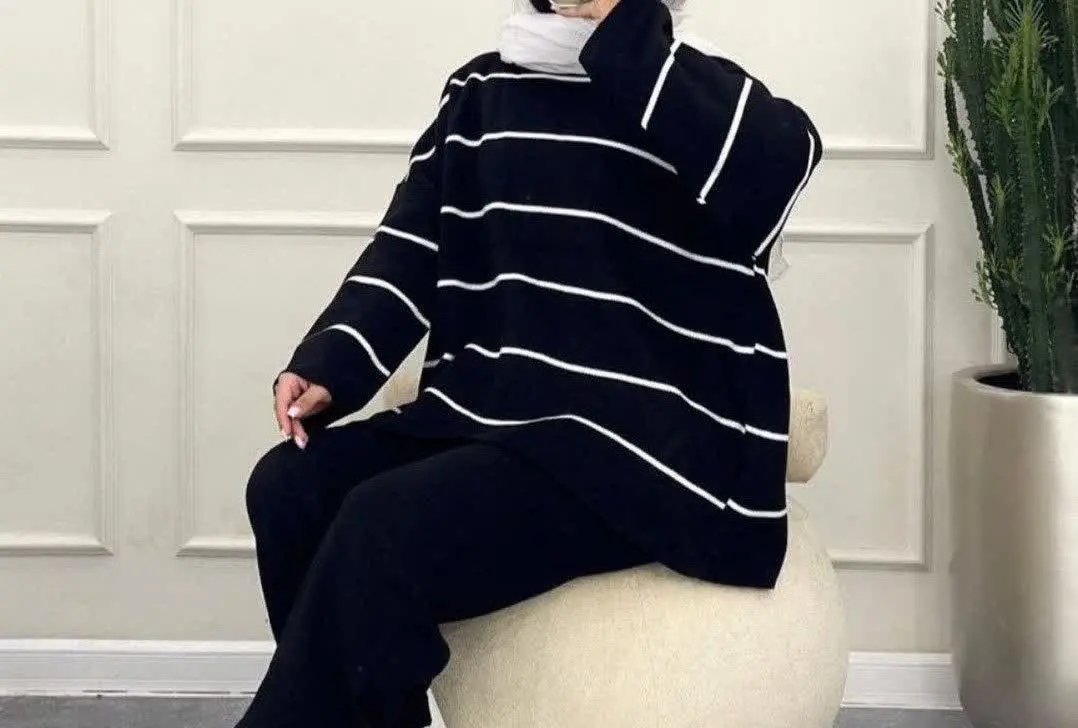 تونیک بافت راه راه. قواره بزرگ 
