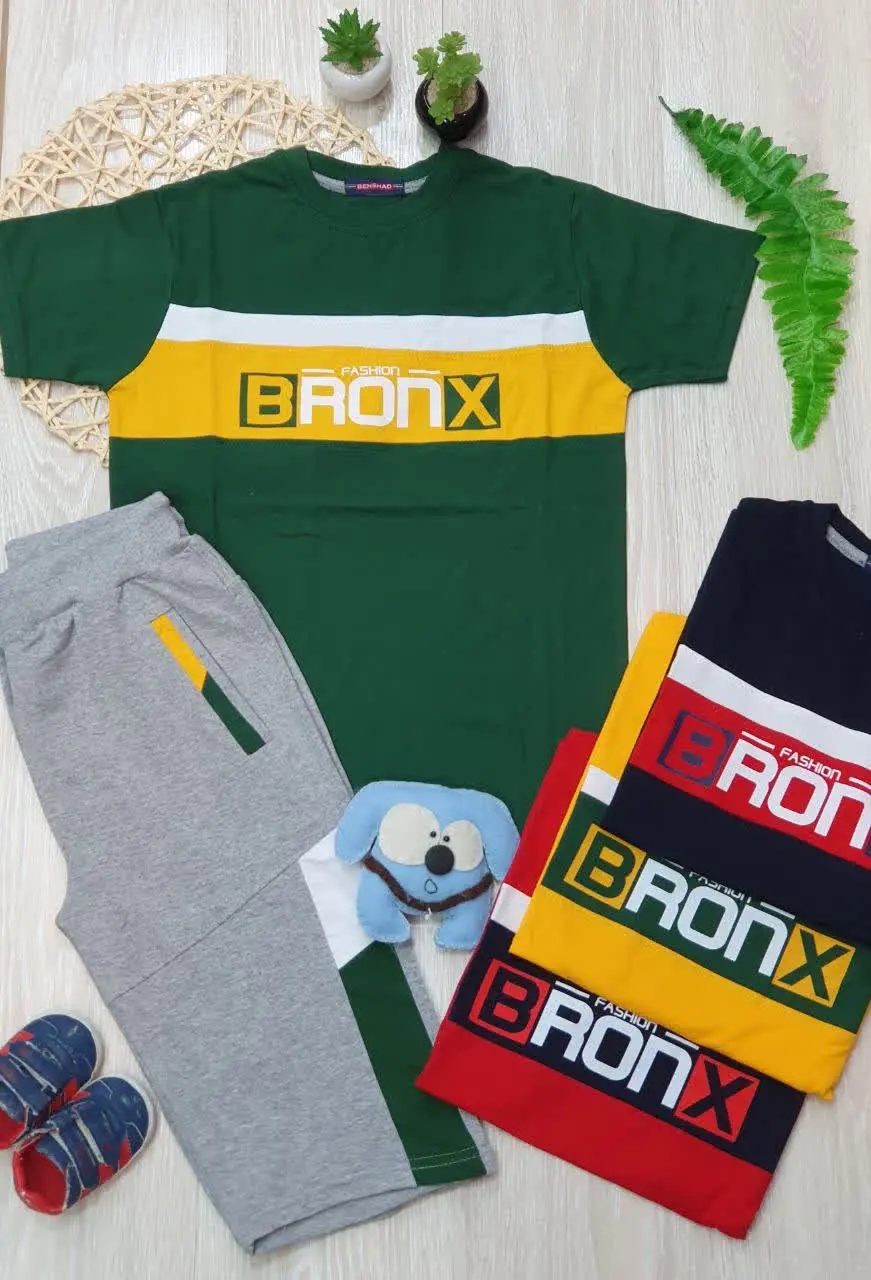 👕تیشرت شلوارک پسرانه برونکس
