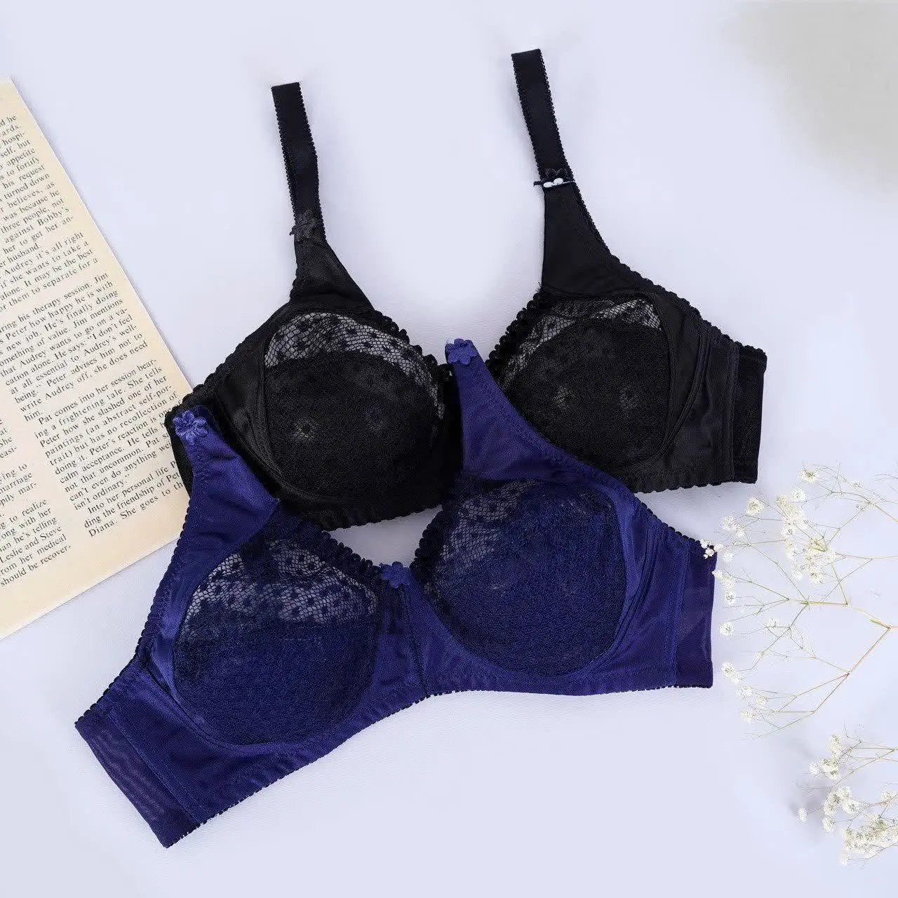 💖سوتین کاسه دانتل برفی💖
