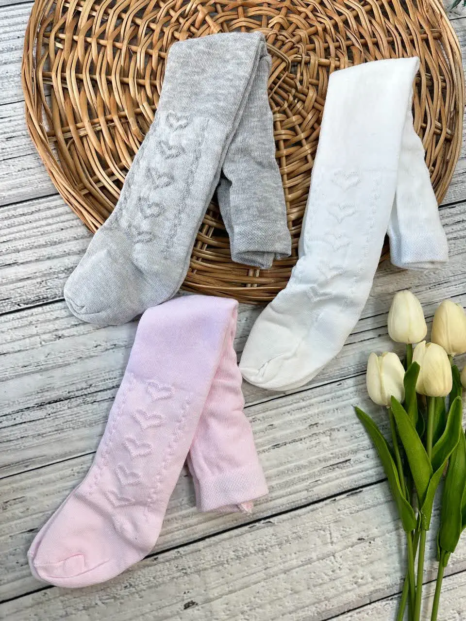 جوراب شلواری پفکی برجسته نوزادی و کودک کد۷۱۰۱۳ 
