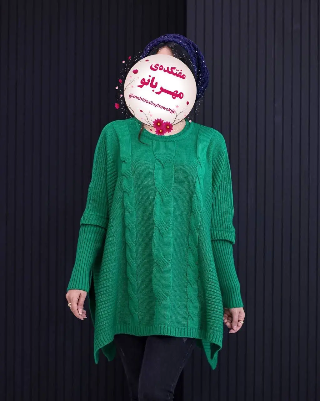 🧶#پانچ_بافت مدل #روژان😍
