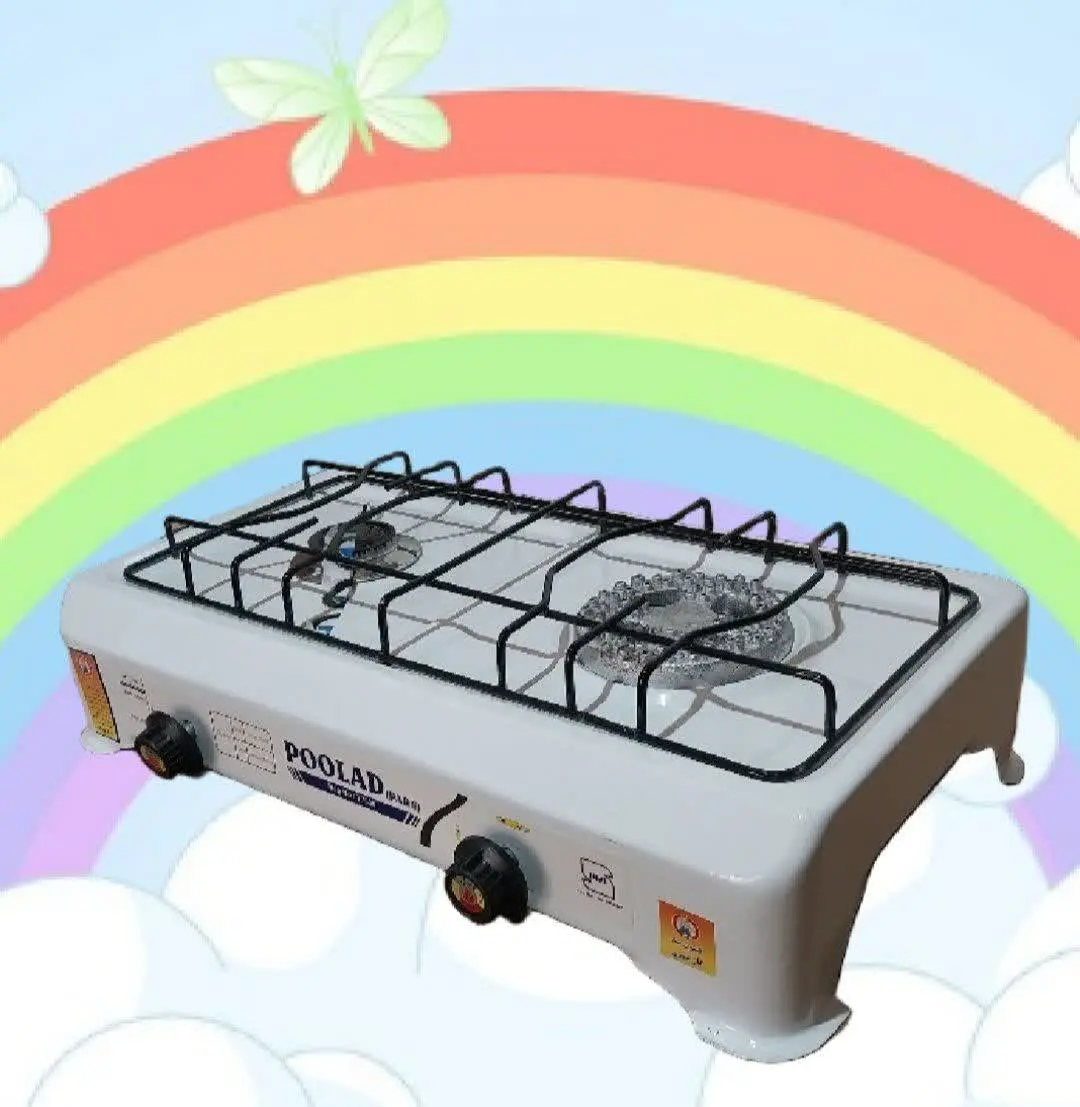 اجاق‌گاز رومیزی دوشعله پولاد
