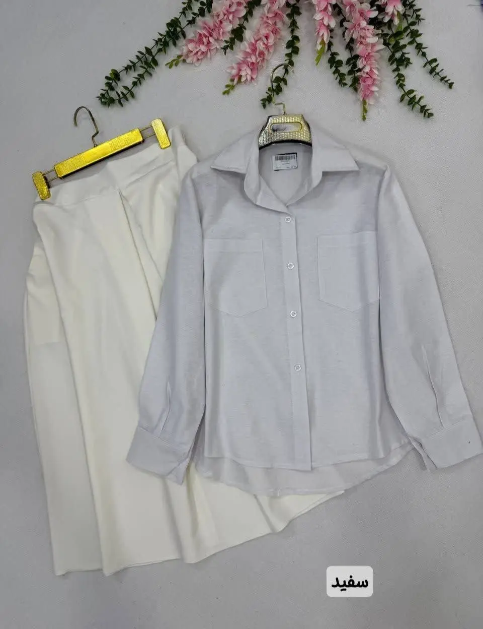 🌷نام: ست شومیز دامن سما