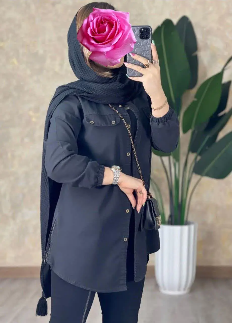 🖋نام: تونیک مانتویی طرح لی
