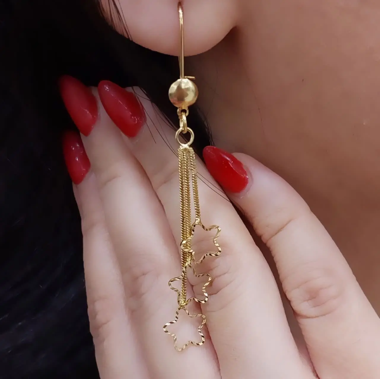 #گوشواره طرح طلا
