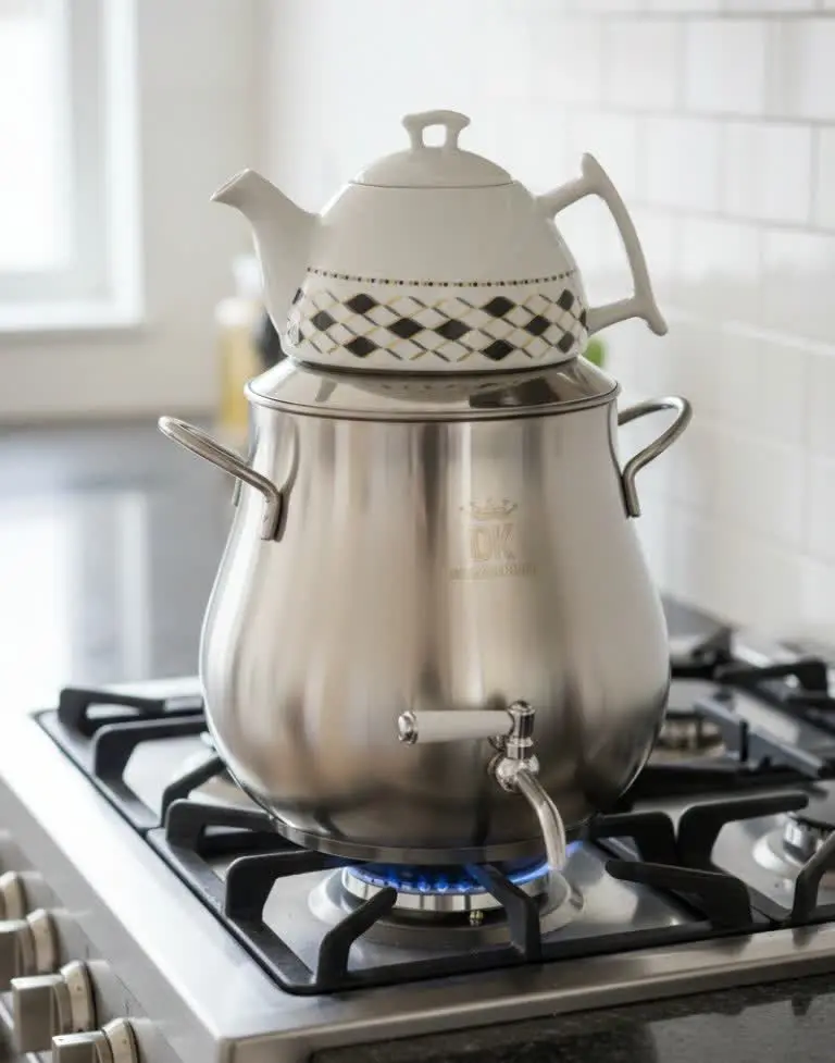 ✅ کتری قوری استیل لوتوس Dek...