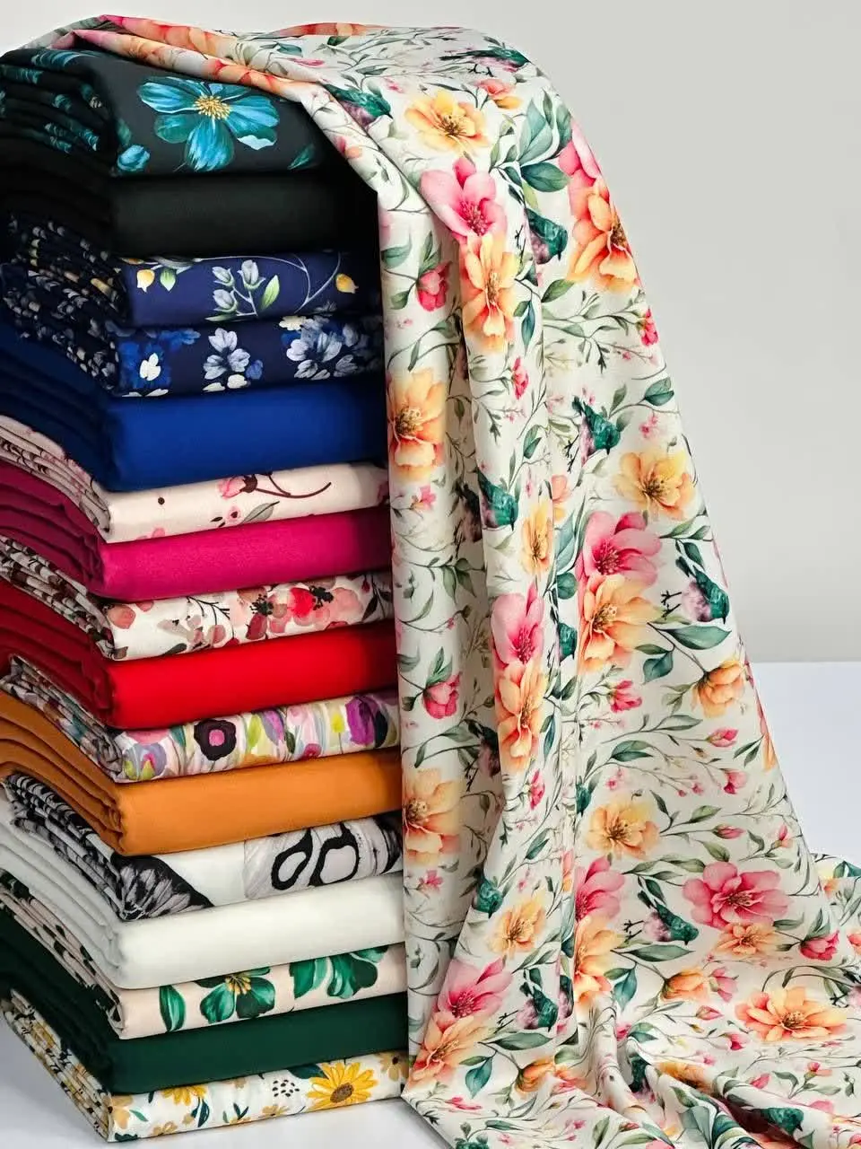 🌹جنس: کرپ فلور طرحدار
