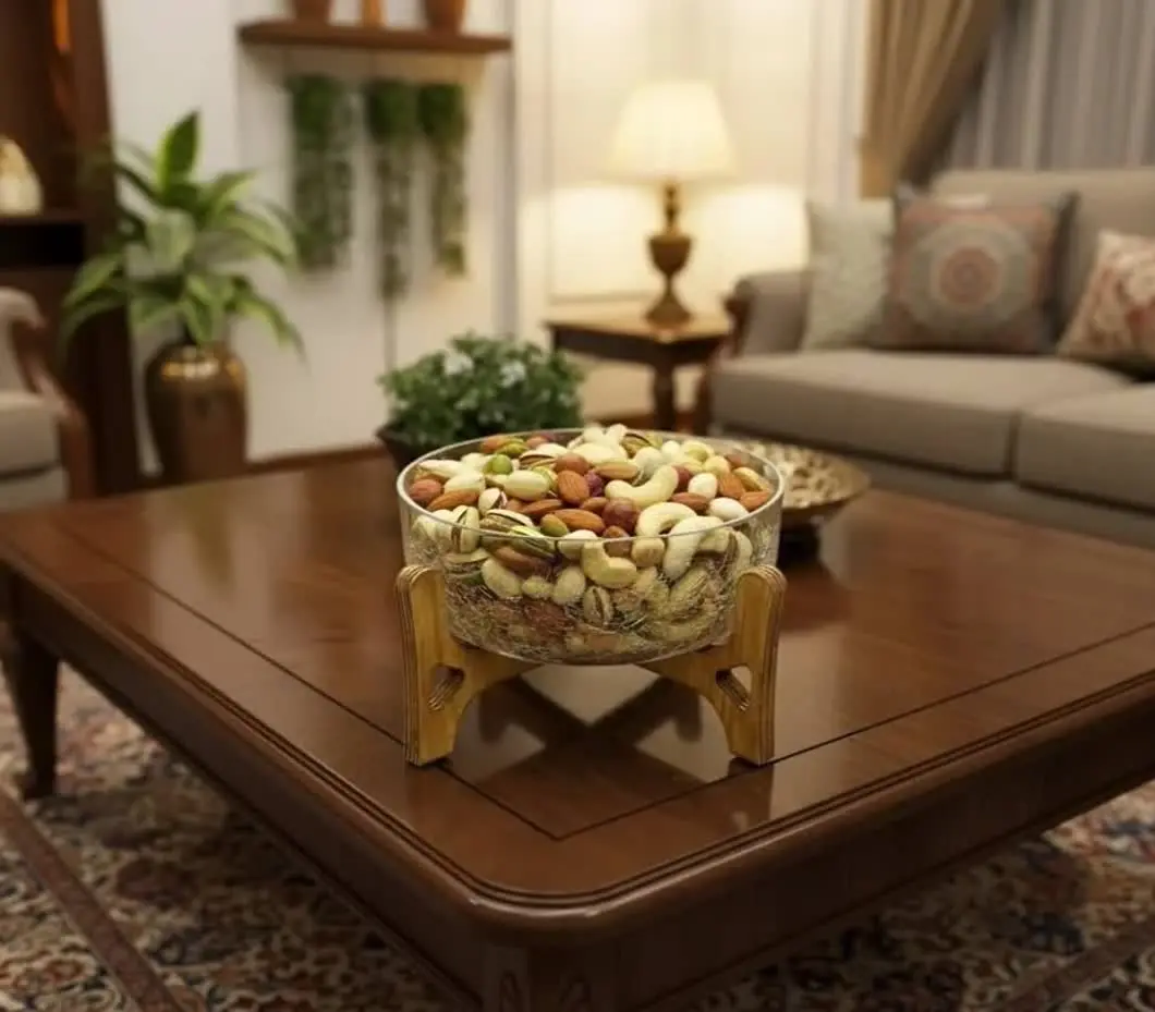 💥آجیل خوری آبگز پایه چوبی💥