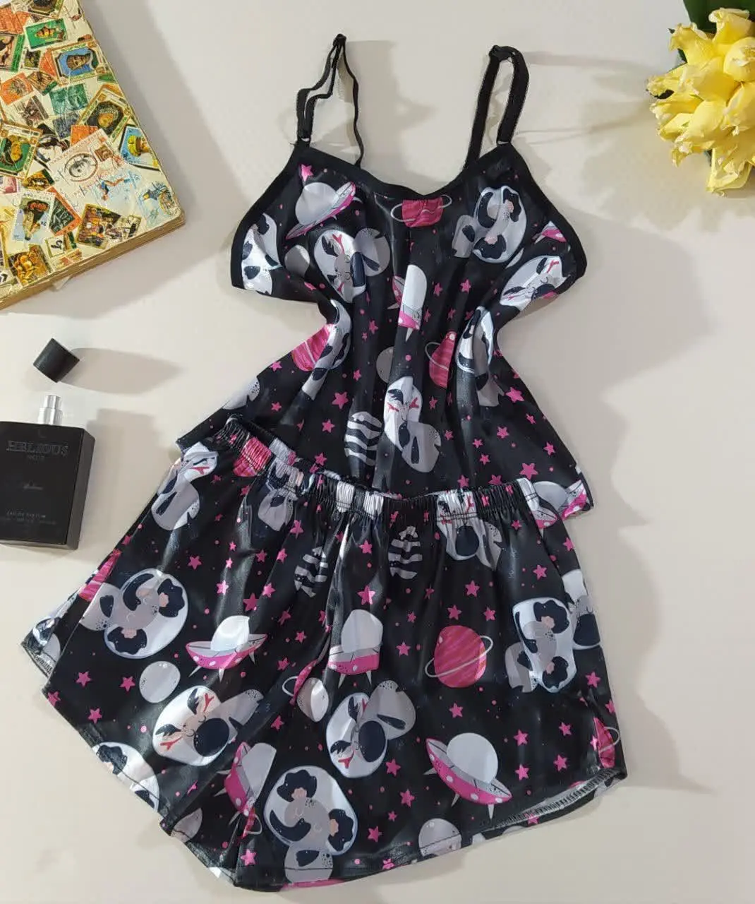 #تاپ شورتک ساتن
