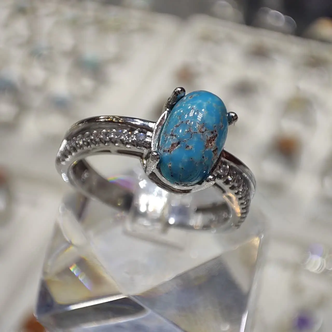 انگشتر زنانه فیروزه 💍😍
