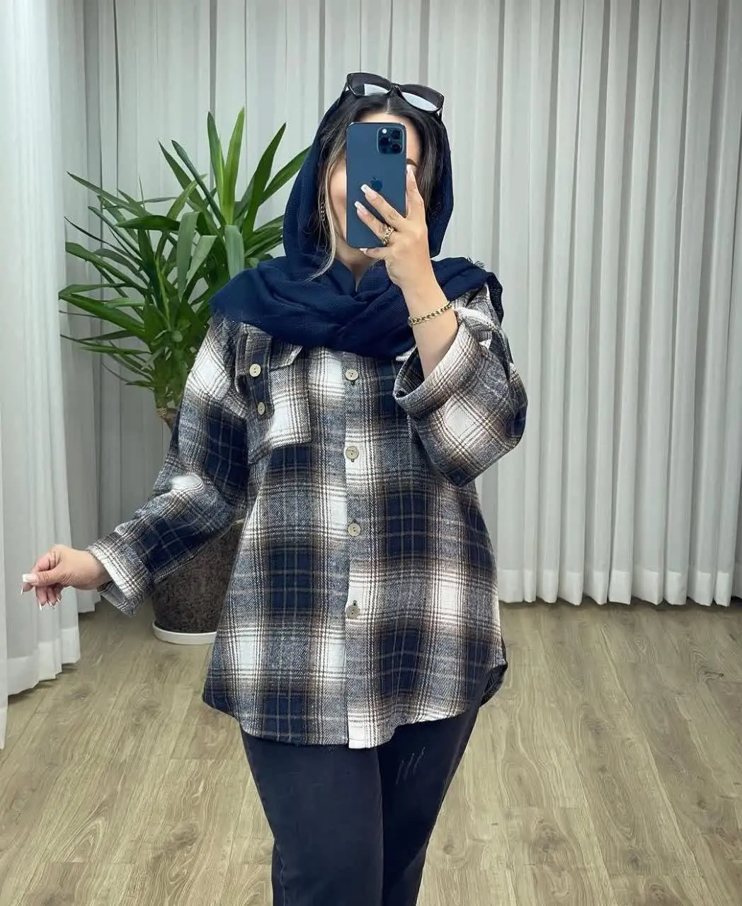 شکت چهارخونه جیب صلیبی