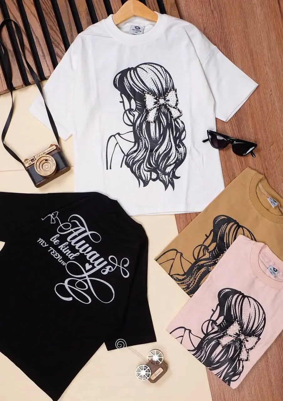 👕نام کالا: #تیشرت تک پنبه گیسو دخترانه
