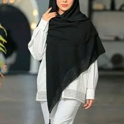 روسری لنین منگوله دار مشکی
