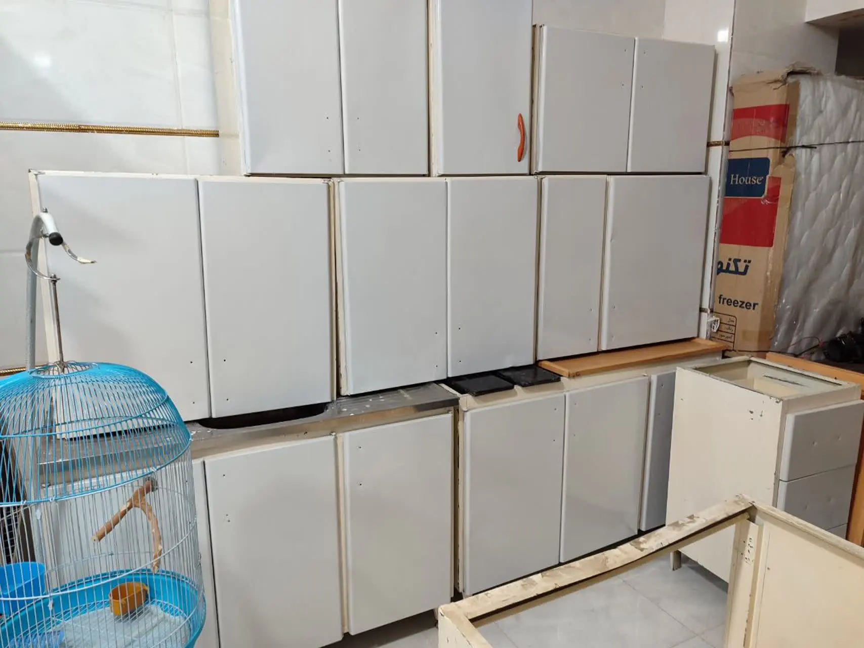 ۷/۵ متر کابینت تمام فلز با سینگ وصفحه
