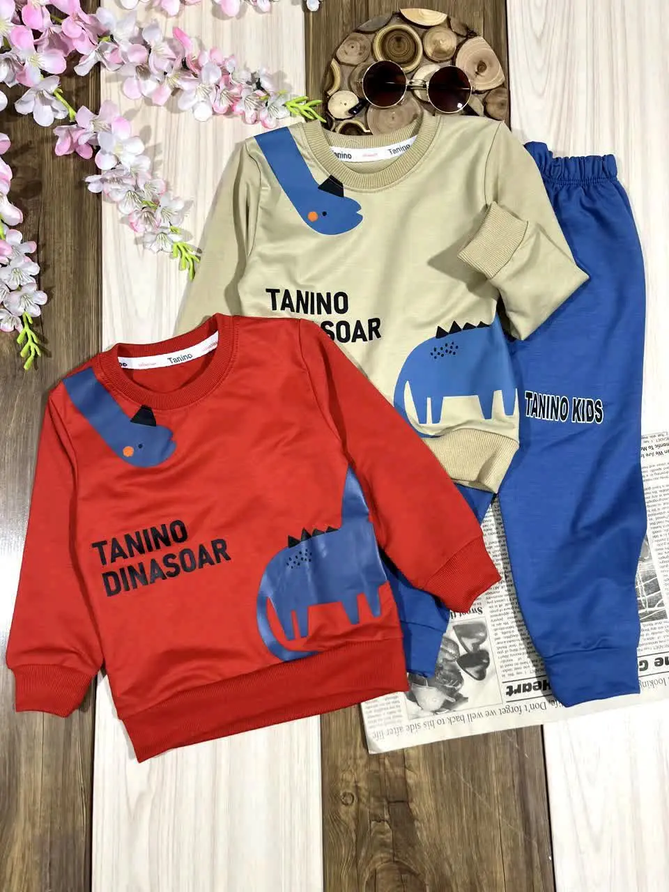 💫 بلوز شلوار دایناسور گردن...