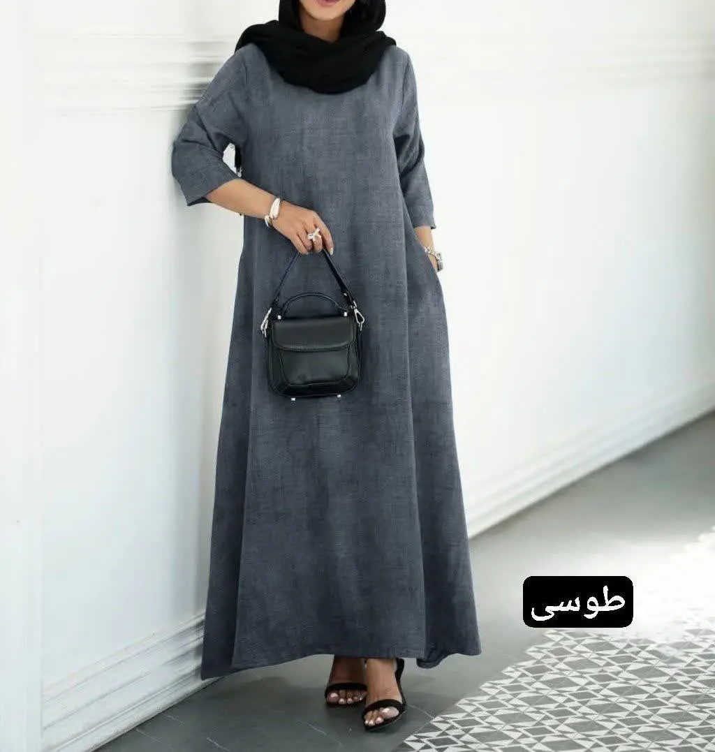 🧥مدل: کفتان جلو بسته سوپر کلوش‌/ پشت کار زیپ 
