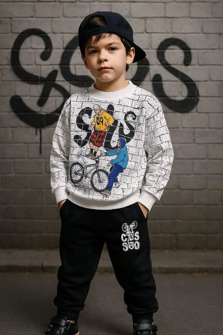 👚 نام: ست پسرانه پاییزه دوچرخه