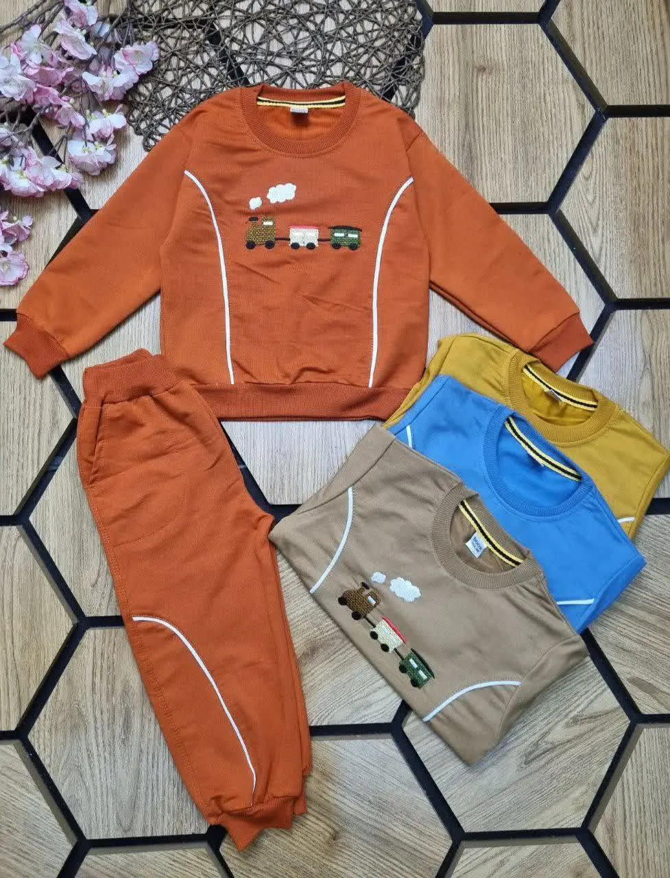 🍀بلوز شلوار ژاکارد پسرانه🧑