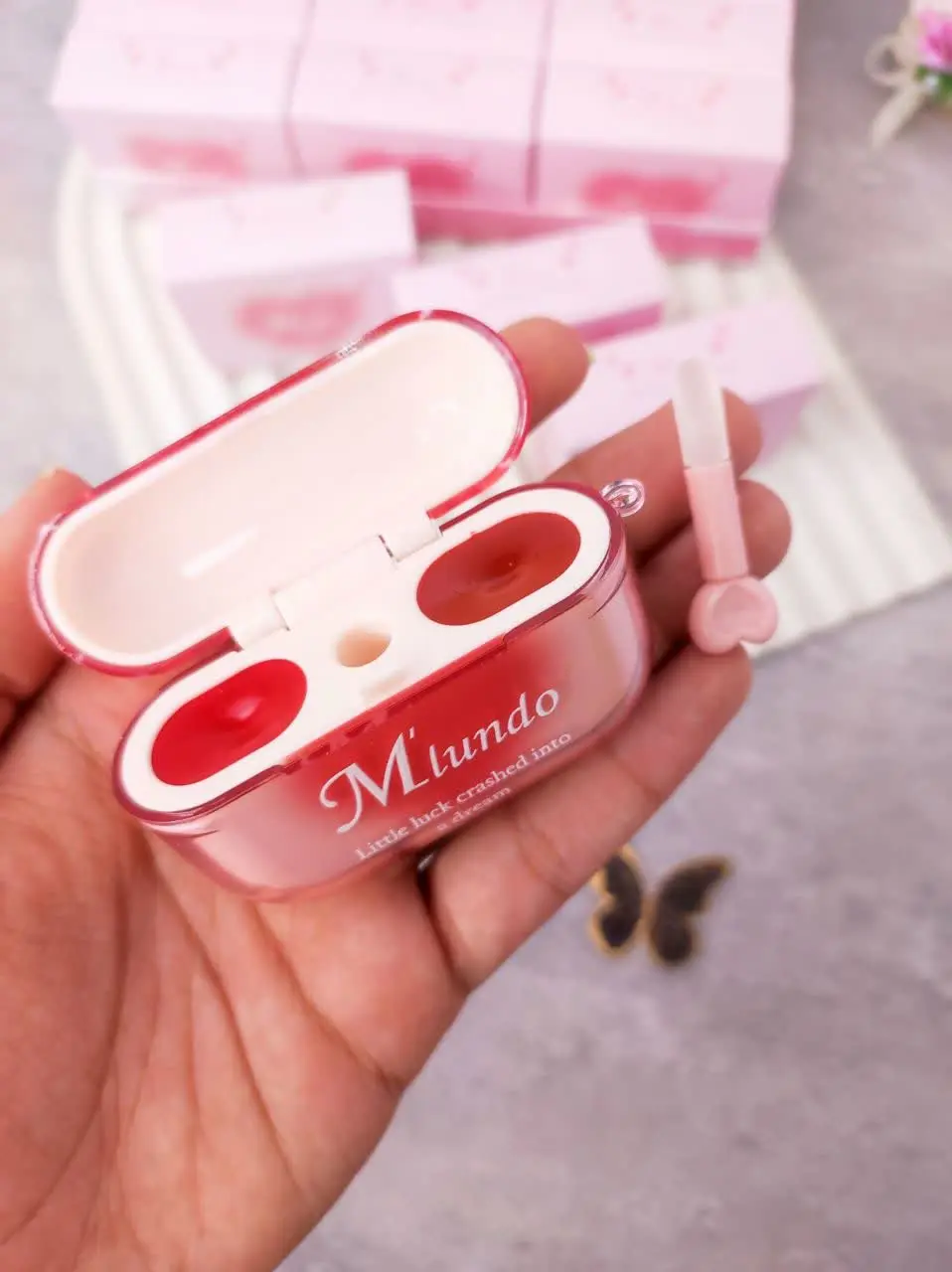 🎀پک رژلب و موس لب دوقلو مدل...