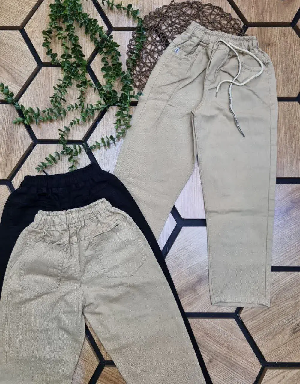 👖شلوار کتان مام کمرکش 👫