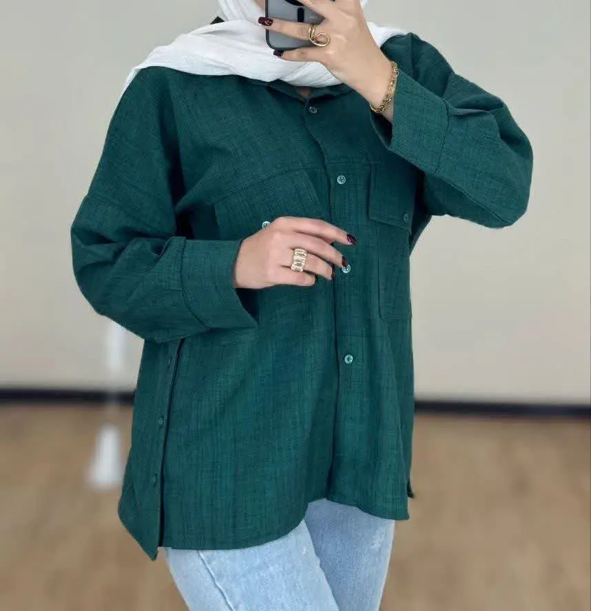 نام: شومیز مانتو شانتون بغل دکمه ۱۵۹۲
