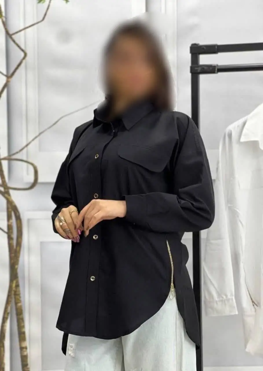 👚نام: شومیزمانتویی بغل زیپ
