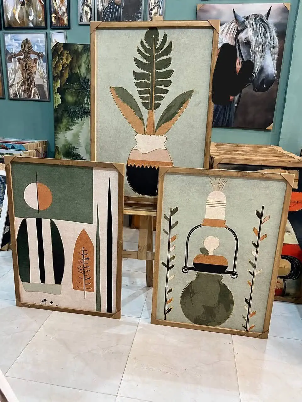 تابلوهای خوشرنگ طرح مینیمال