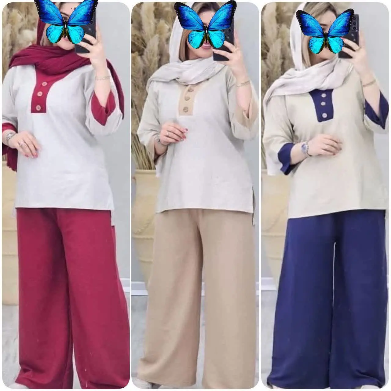  تونیک و شلوارعیدانه مدل پرطرفدارپارکو
