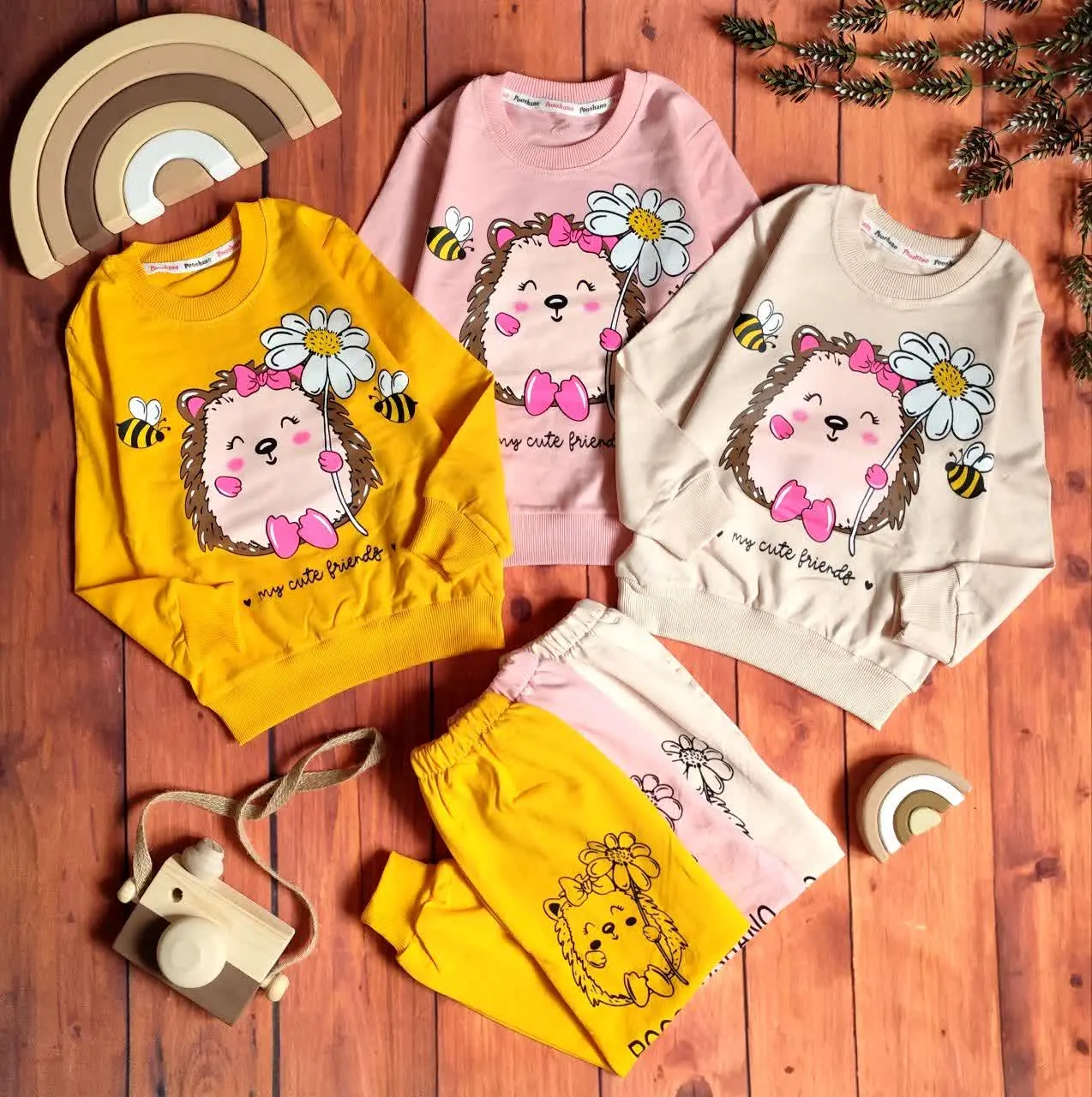 😍ست بلوز و شلوار جوجه تیغی،...