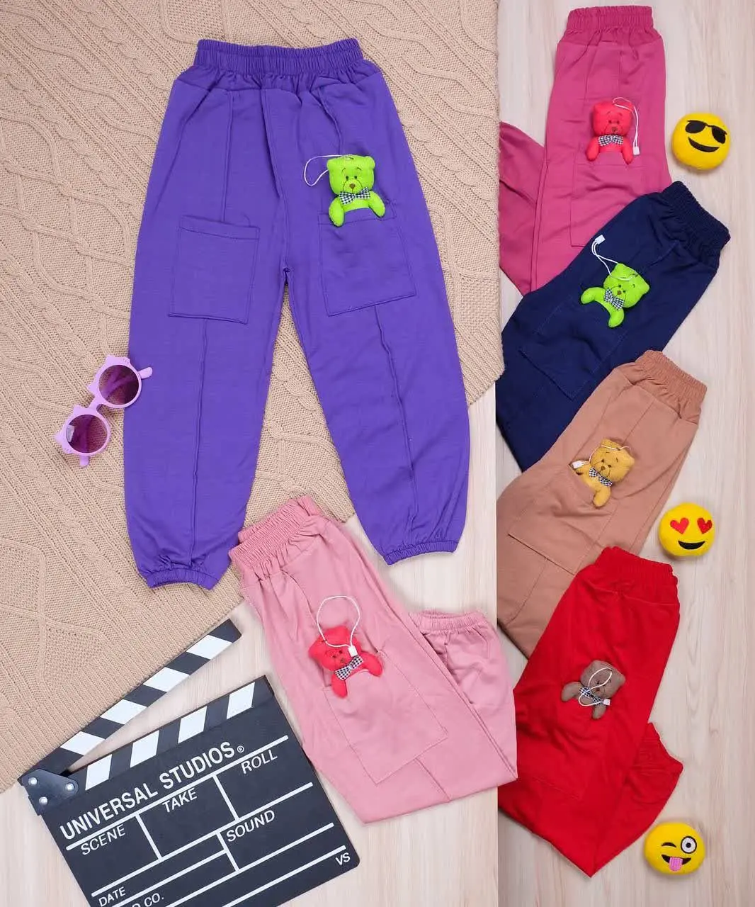 👫شلوار دخترانه عروسکی رنگی👫
