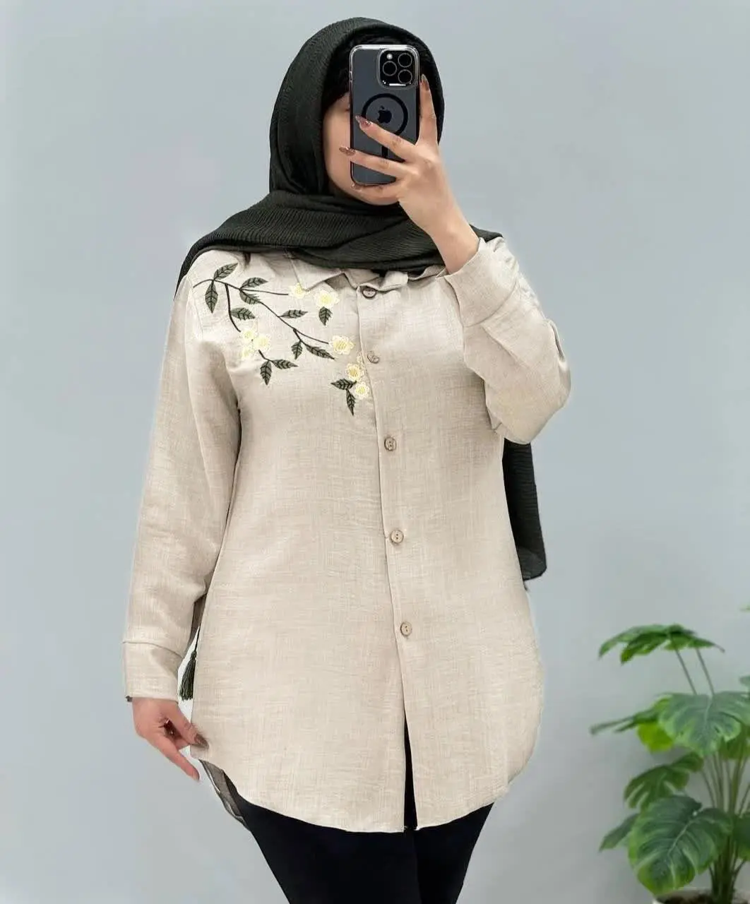 نام: شومیز مانتویی گلدوزی
