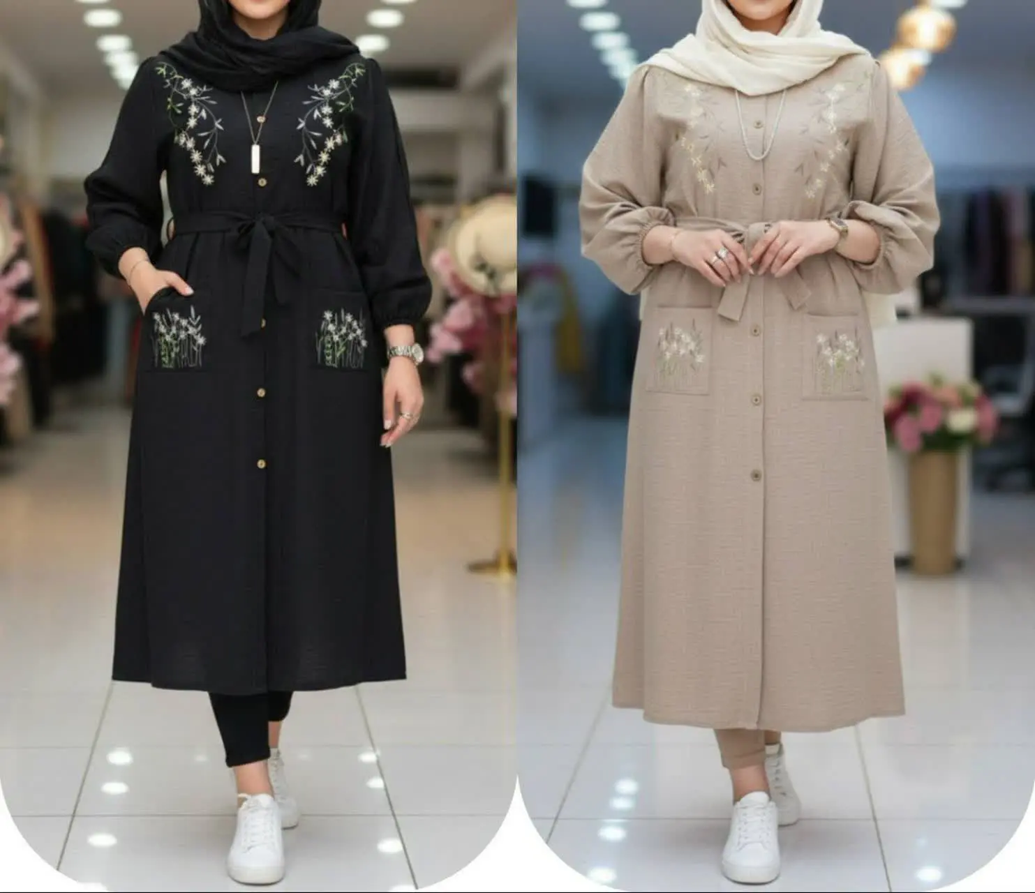 مانتو گلدوزی نهال