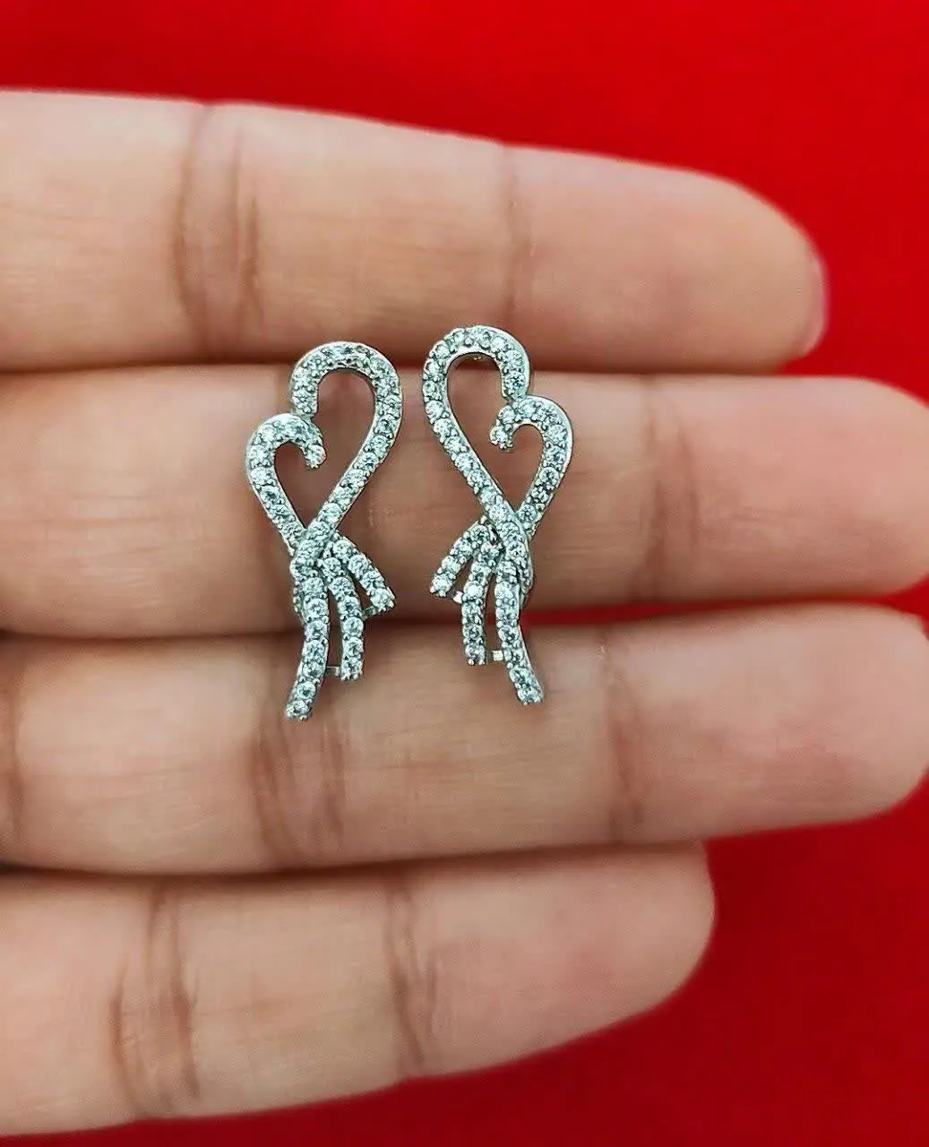 گوشواره میخی نقره
