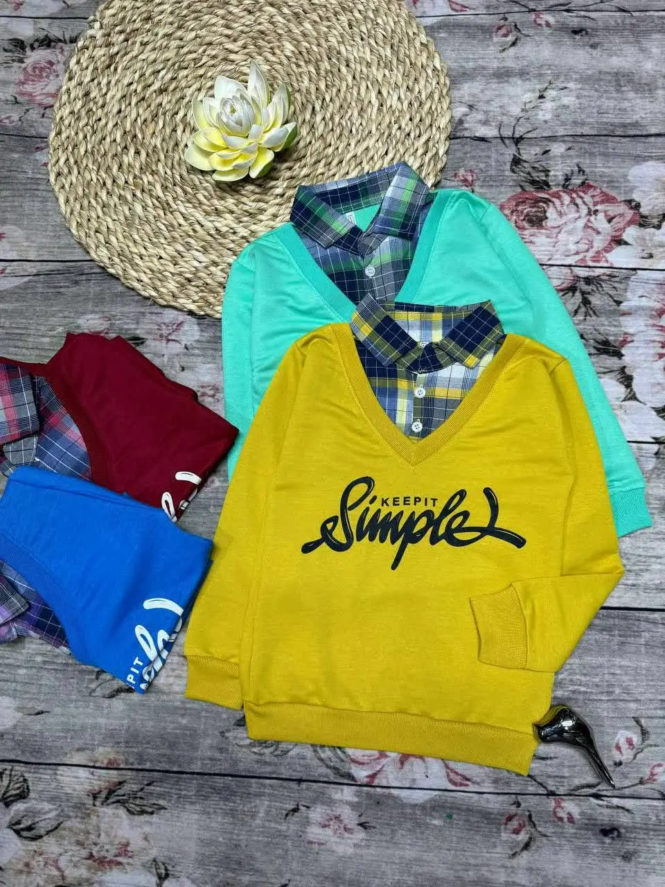 🎆بلوز تک یقه دار مجلسی😍
