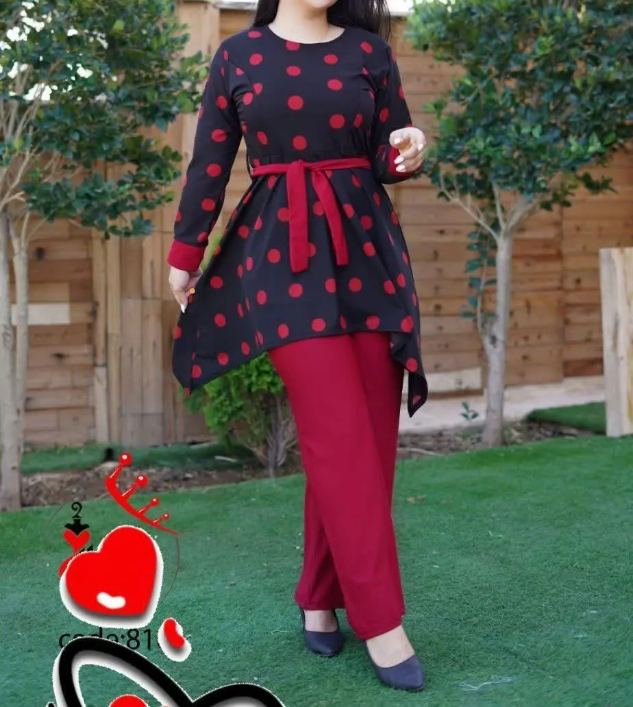 نام: تونیک شلوار توپی بلند 
