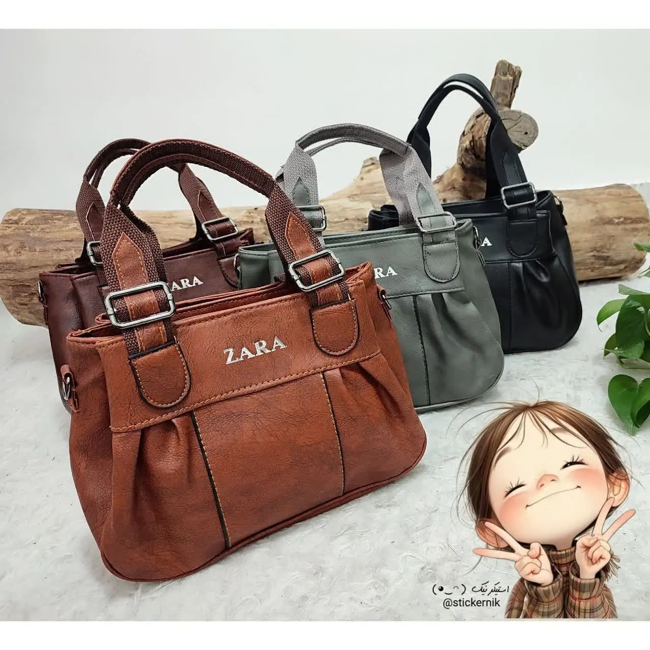 نام: 👜 کیف زنانه مدل زارا چروک 🎨
