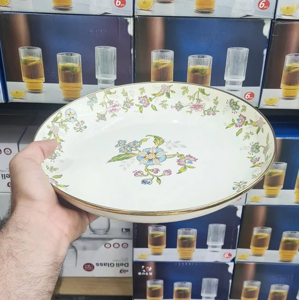 دیس لعابی سایز ۳۱ طرح گلبهار