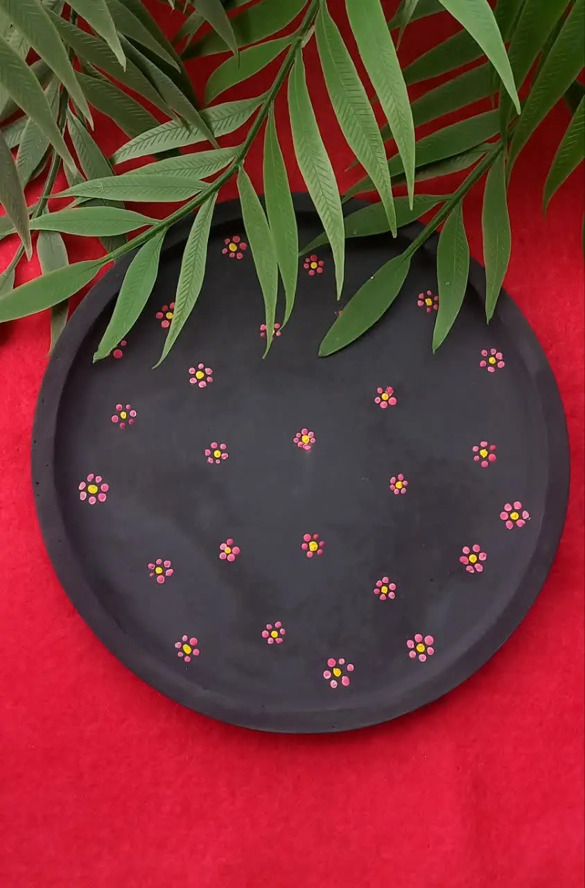 ✨سینی گرد طرح دار✨
