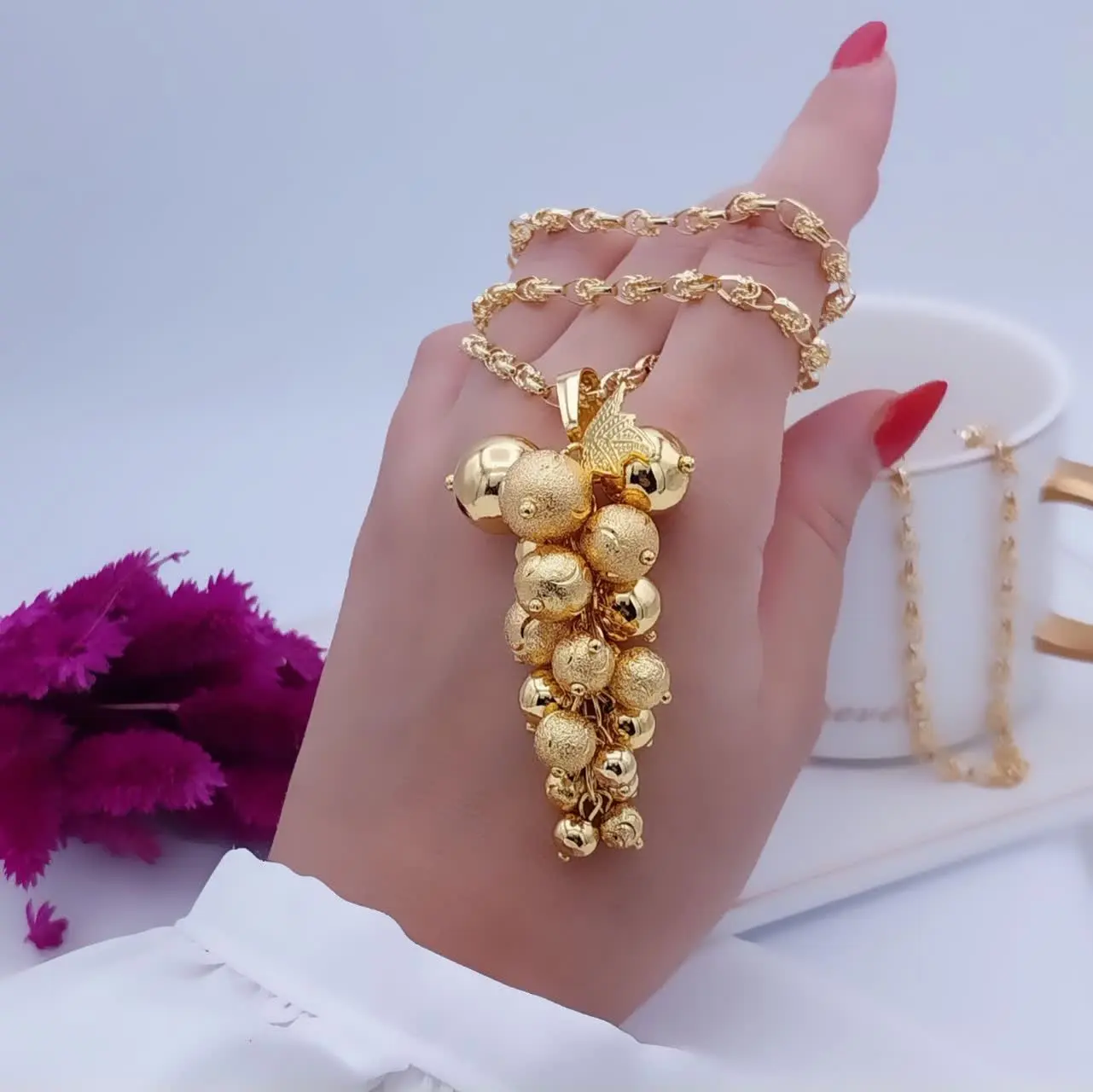 #گردنبند بلند طرح‌طلا جدید😍
