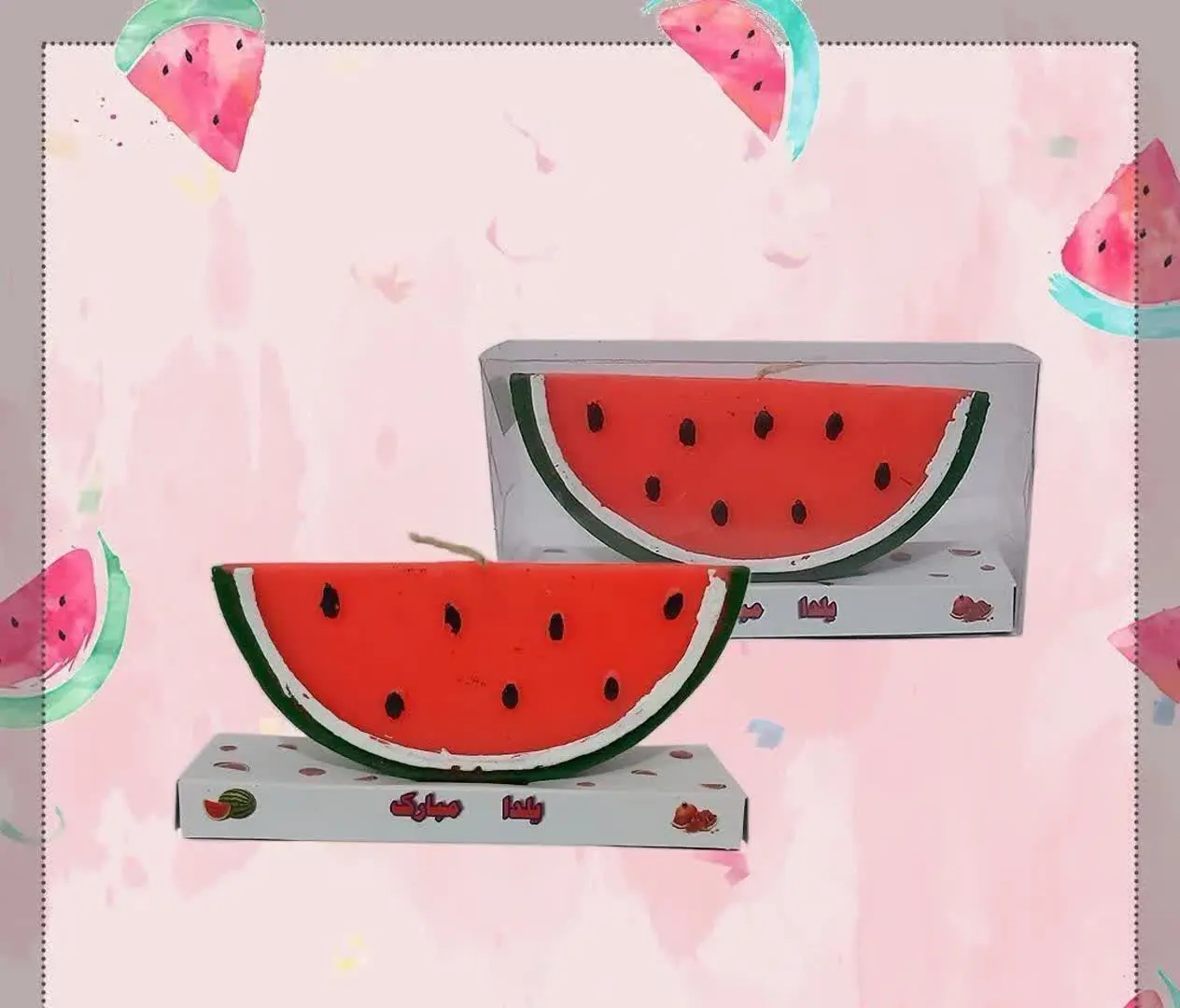 🍉شمع قاچ هندونه 
