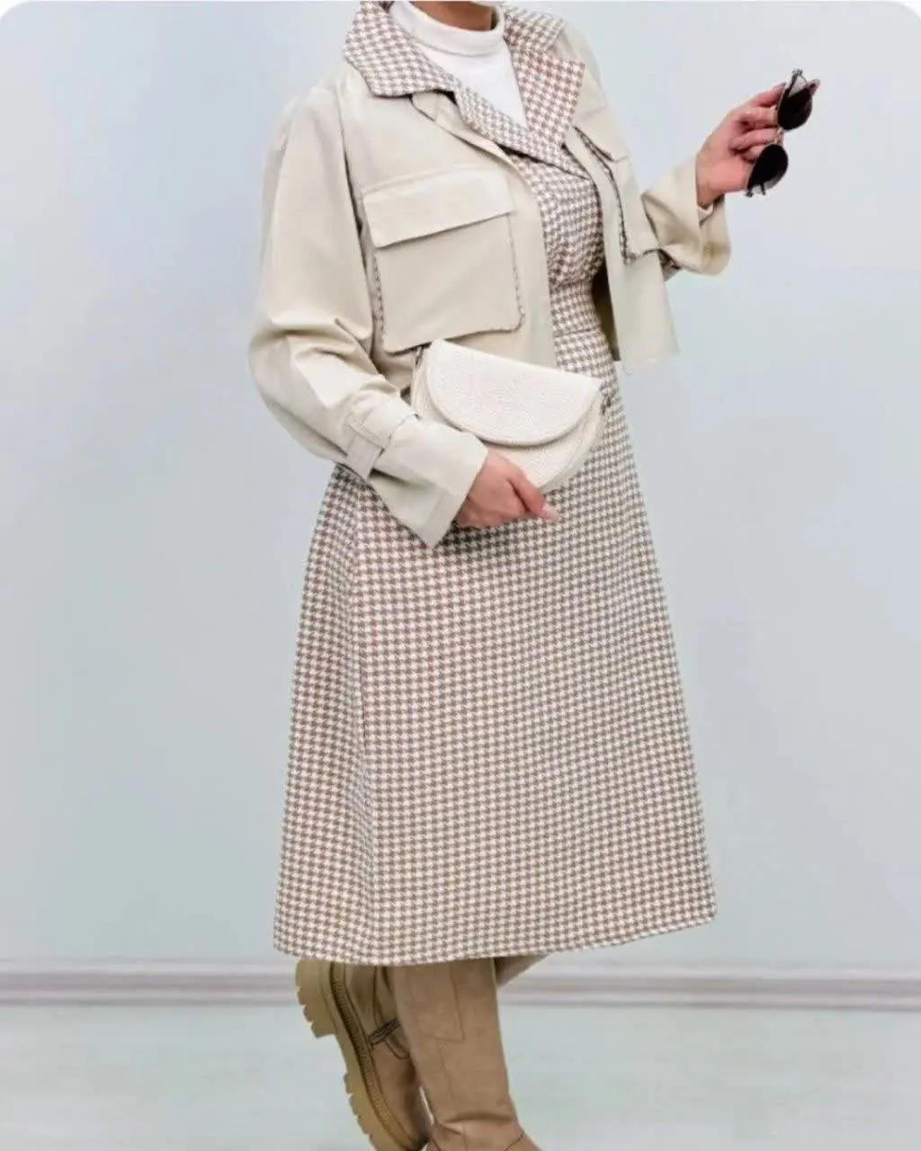 ط🍂نام: ست کت و سارافون نسرین 
