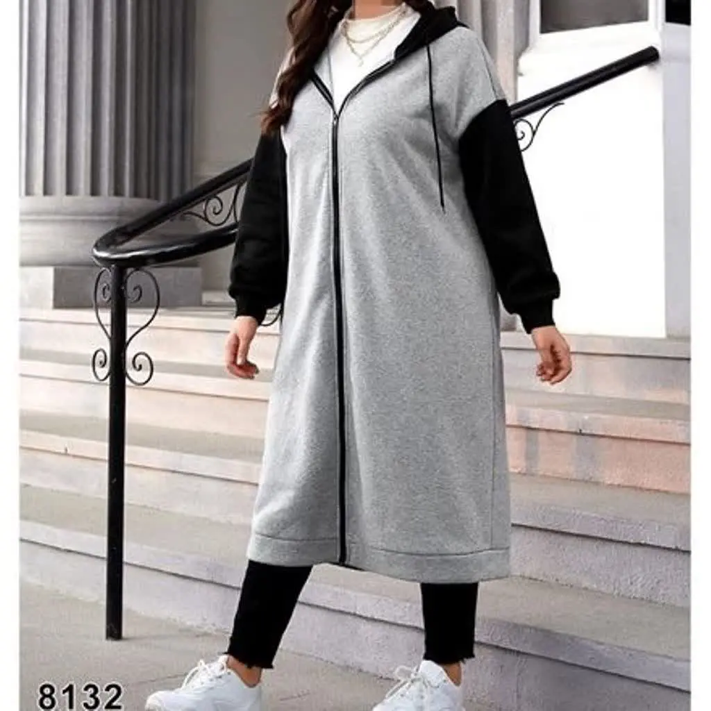 🔸 نام: هودی لانگ کلاهدار جل...